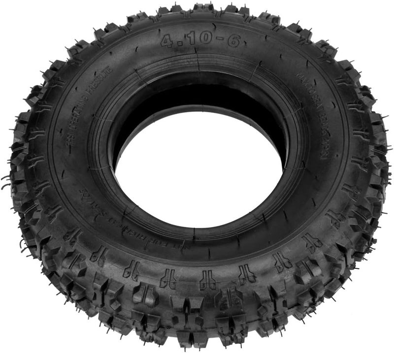 FVRITO 4.10-6 4.10/3.50-6 NHS Tire and Inner Tube for Go Kart Chinese ATV Quad 4 Wheeler Mini Bike Lawn Equipment Garden Rototiller Snow Blower Wheelbarrow Lawn Tractor with Bent Valve Stem Set of Two - Image 3