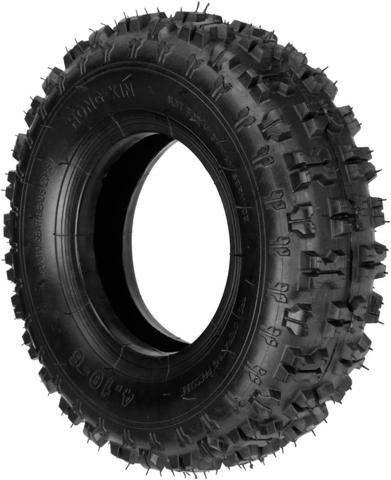 FVRITO 4.10-6 4.10/3.50-6 NHS Tire and Inner Tube for Go Kart Chinese ATV Quad 4 Wheeler Mini Bike Lawn Equipment Garden Rototiller Snow Blower Wheelbarrow Lawn Tractor with Bent Valve Stem Set of Two - Image 2