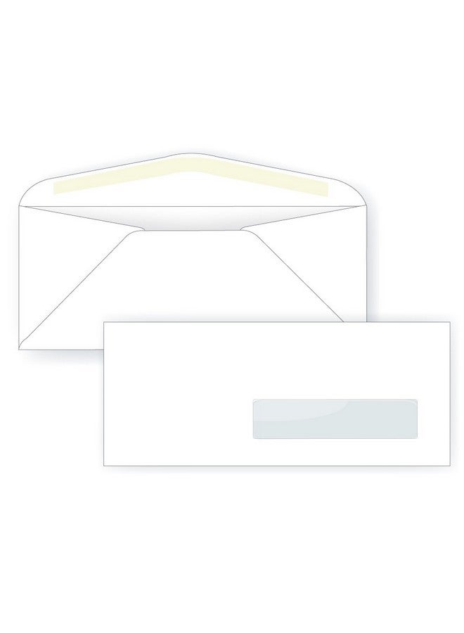 Office Express 10 Right Hand Window Envelope 24 White (4 1/8 X 9 1/2) Window Envelope Series (Pkg Of 100) - Image 1