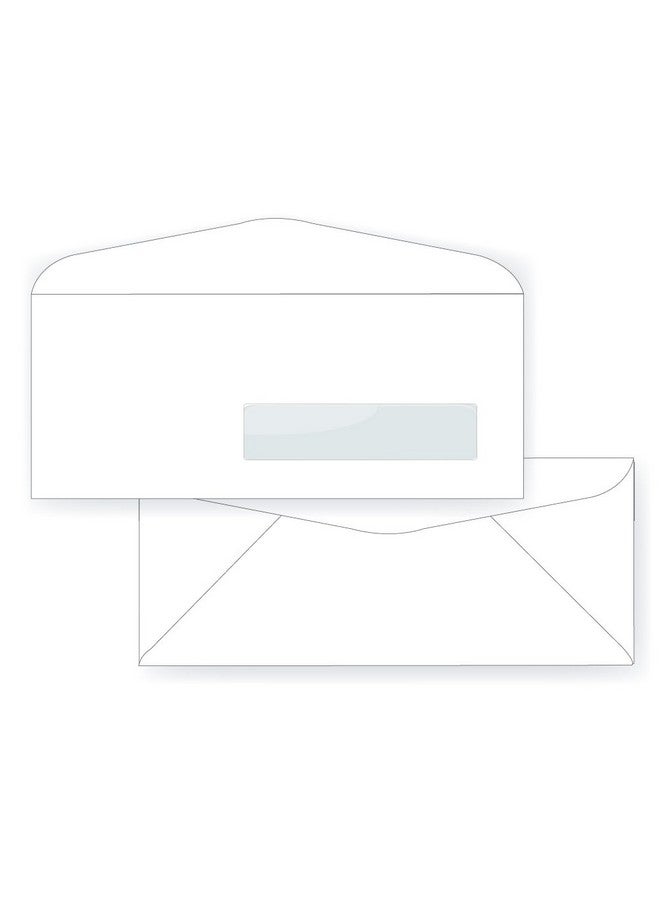 Office Express 10 Right Hand Window Envelope 24 White (4 1/8 X 9 1/2) Window Envelope Series (Pkg Of 100) - Image 2