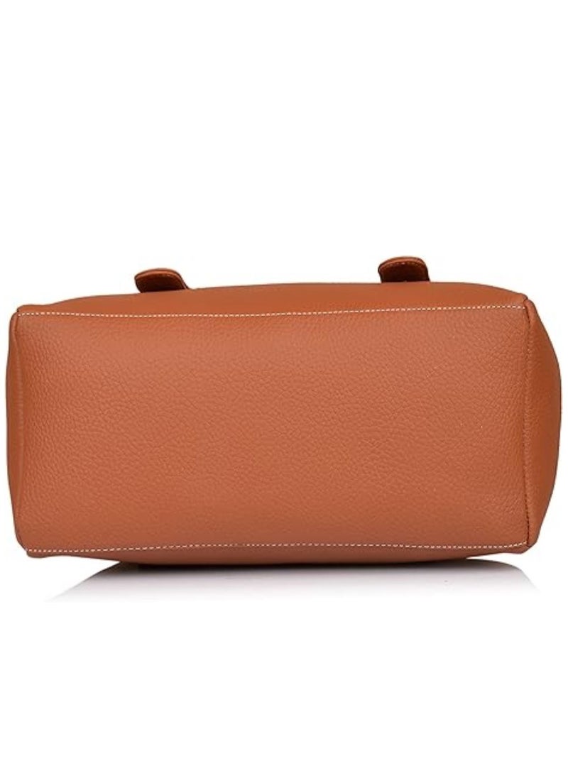 Fostelo Women's Westside Handbag (Tan) (FSB-1233)  - Image 4