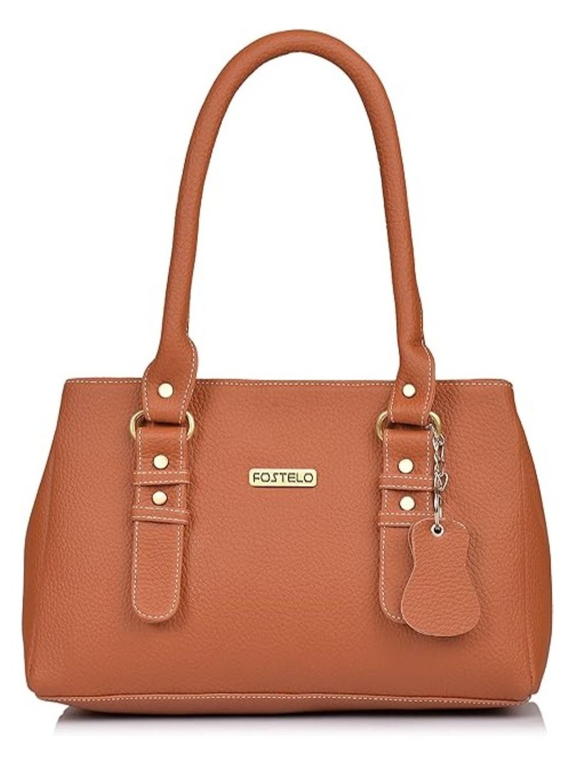 Fostelo Women's Westside Handbag (Tan) (FSB-1233)  - Image 1