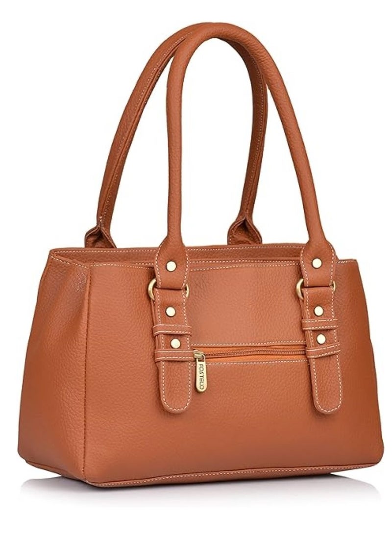 Fostelo Women's Westside Handbag (Tan) (FSB-1233)  - Image 5