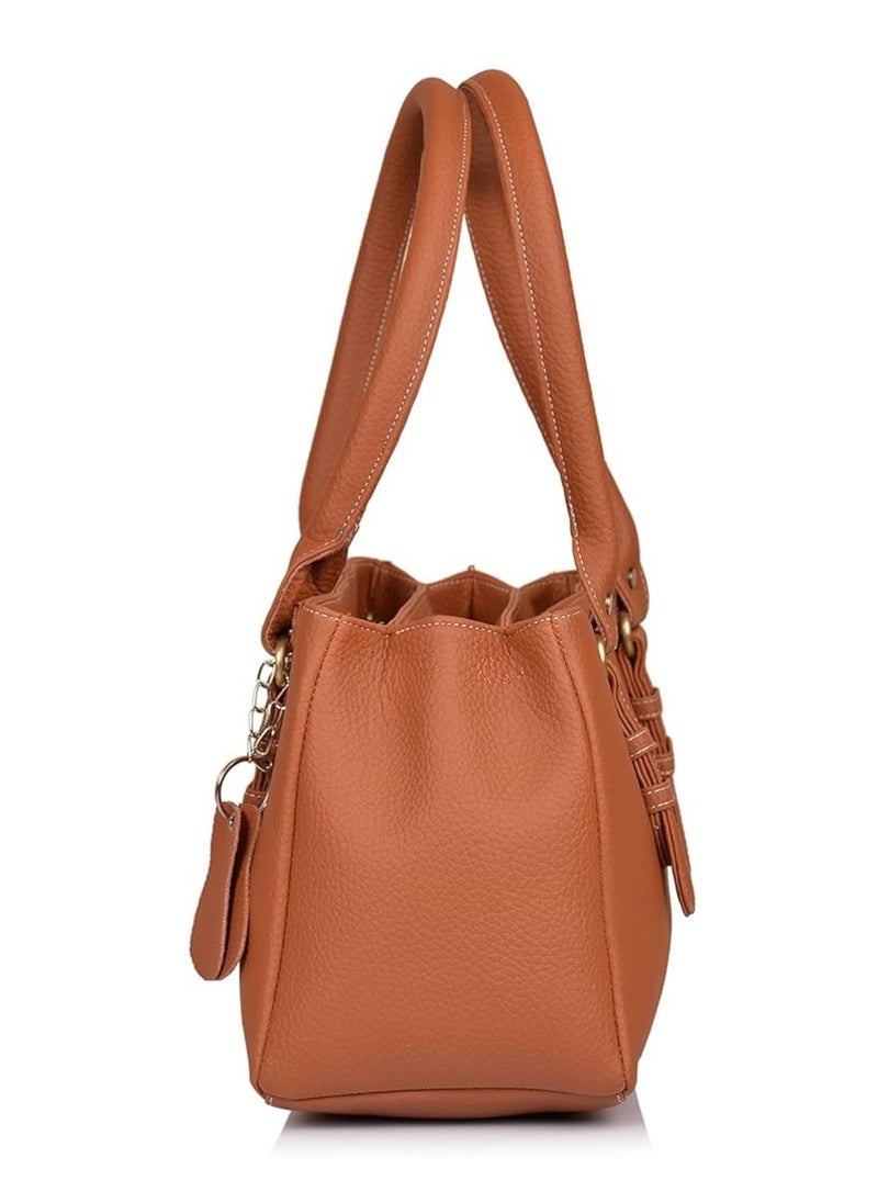Fostelo Women's Westside Handbag (Tan) (FSB-1233)  - Image 3