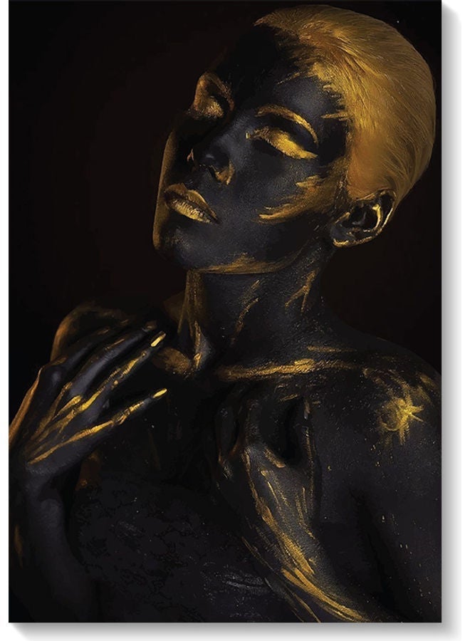 RYN Decorative Printed Wall Art Black/Yellow 40x60cm - Image 1