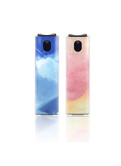 2 PCS Screen Cleaner 3-in-1 Touchscreen Mist Cleaner Spray and Microfiber Cloth Built-in Cleaning Solution Portable Reusable Fingerprint-Proof Spray Bottle for Phone/Laptop/iPad/TV/Monitor/Car Screen
