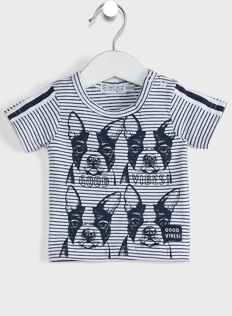 Dirkje Infant Graphic T-Shirt + Shorts Set