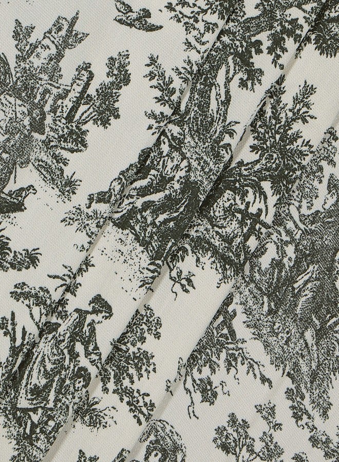 ويفرلي ستارة ويفرلي تشارمد لايف الكلاسيكية ذات الجيوب العلوية على الطراز الفرنسي الريفي، زوج للمطبخ أو الحمام، لوحتان، 52 بوصة × 36 بوصة، لون العقيق - Image 2