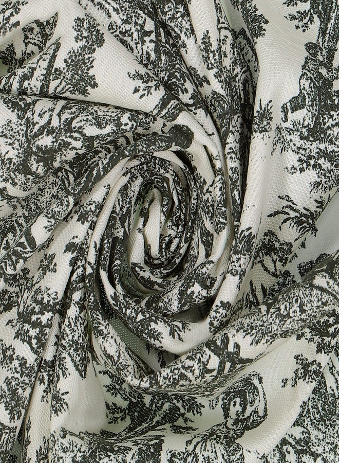 ويفرلي ستارة ويفرلي تشارمد لايف الكلاسيكية ذات الجيوب العلوية على الطراز الفرنسي الريفي، زوج للمطبخ أو الحمام، لوحتان، 52 بوصة × 36 بوصة، لون العقيق - Image 4