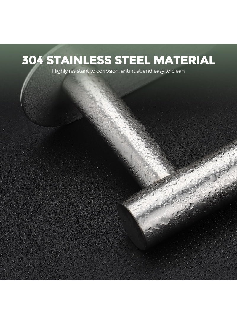 JOY DECOR 1 Pack Adhesive Toilet Roll Stand - Brushed Nickel SUS304 Stainless Steel  Rustproof Toilet Paper Holder No Drilling Tissue Holder for Kitchen Bathroom Wall Mount  - Image 1
