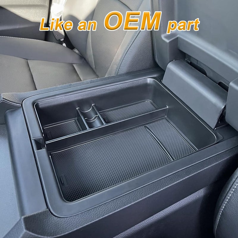 PIMCAR 2-Piece Center Console Organizer & Armrest Divider Set for 2023-2026 Honda Pilot, 2024-2026 Honda Passport/Ridgeline, Custom Fit Durable ABS Plastic Storage Tray - Image 2