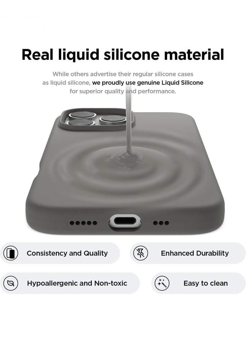 Raxoom iPhone 16 Pro Case Cover - Full Body Protection, Shockproof, Slim, Anti-Scratch, Soft Microfiber Lining (Space Grey) - Image 2