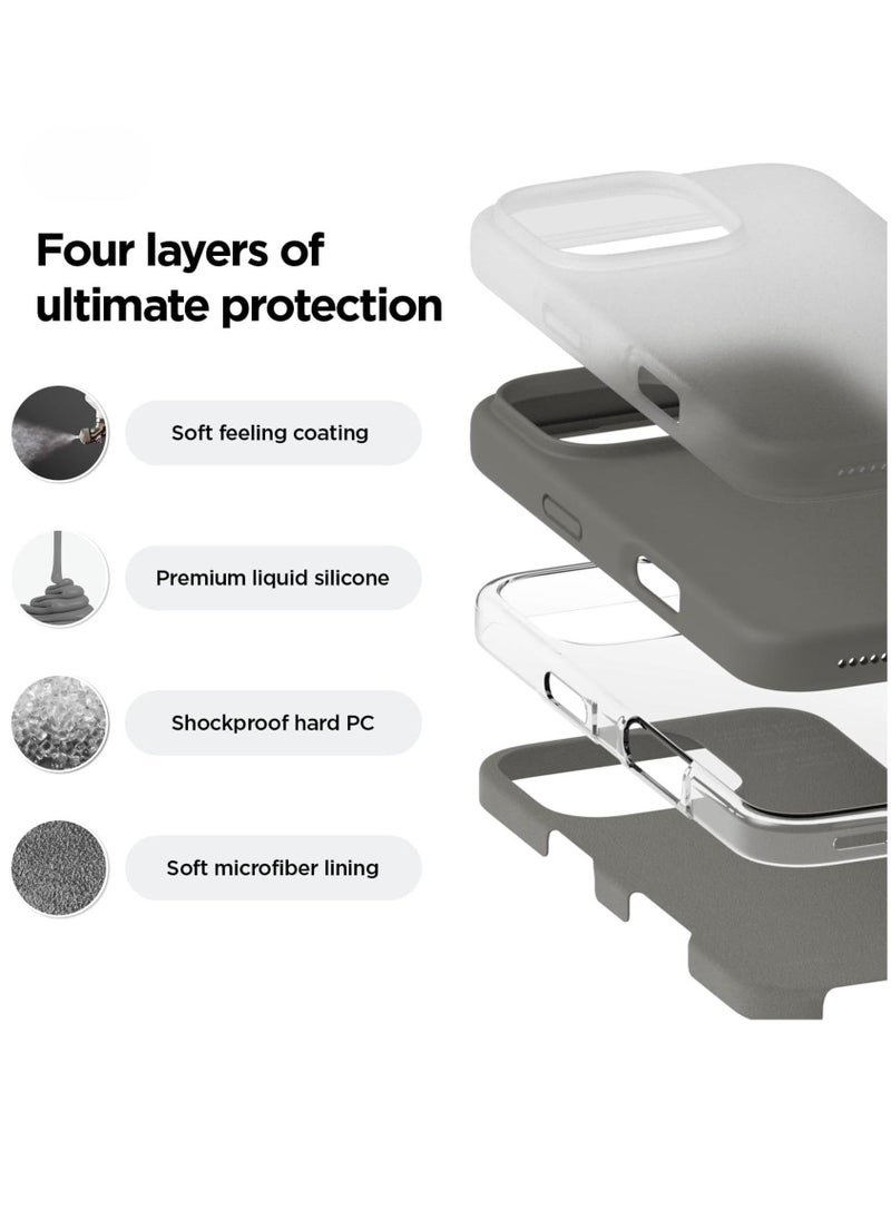 Raxoom iPhone 16 Pro Case Cover - Full Body Protection, Shockproof, Slim, Anti-Scratch, Soft Microfiber Lining (Space Grey) - Image 3
