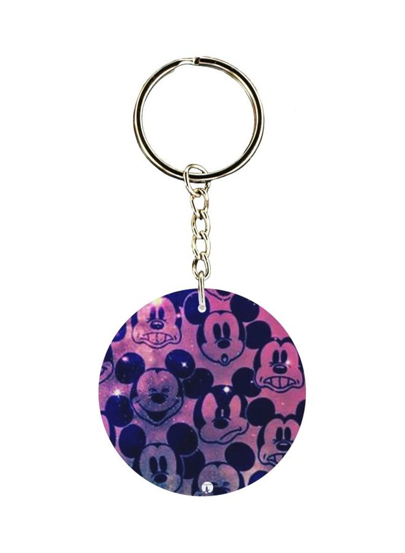 RKN Mickey Mouse Printed Double Sided Keychain