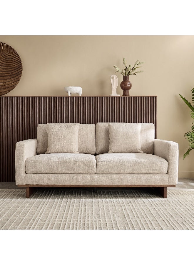 Home Box أريكة منزا ذات مقعدين من القماش مع 2 وسائد - Image 2