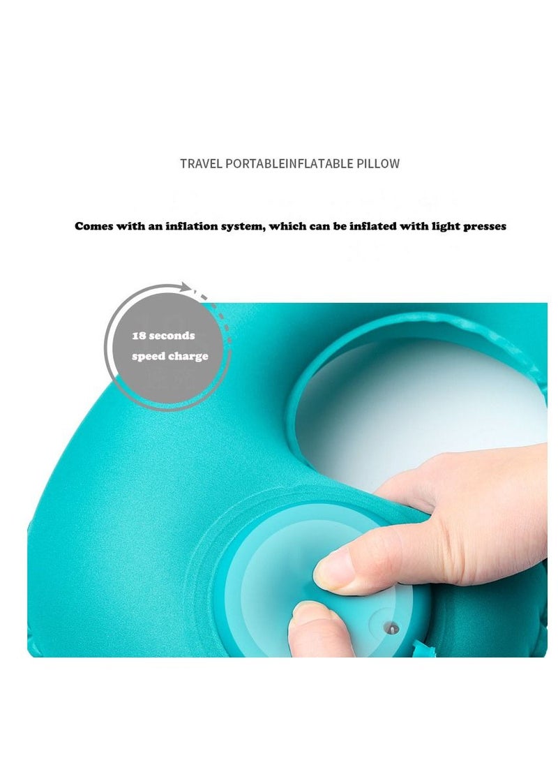 Y&D Portable Folding Press On Inflatable Travel Pillow  - Image 3