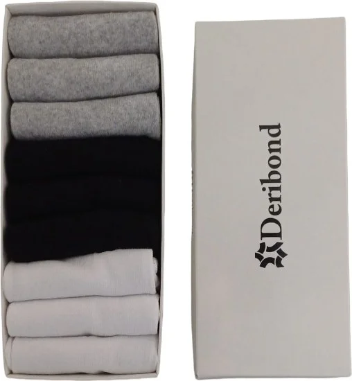 ديريبوند 9 Pieces Sneaker Socks Men's Cotton Invisible Socks