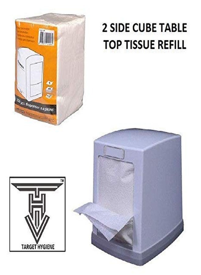 TARGET HYGIENE Double Side Table Top Virgin L-Fold Tissue Paper Napkin - 1200 Pieces (12 Packet - Only Tissue Paper Napkin Refill) - Image 2