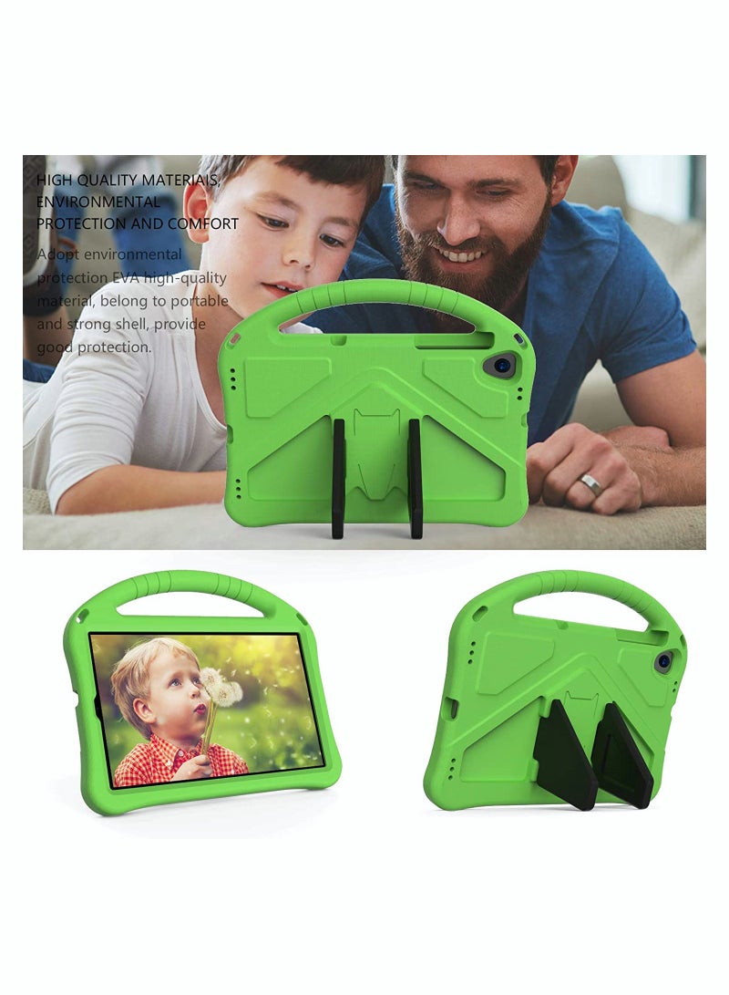 SYOSI Kids Tablet Case for Lenovo Tab M10 HD 2nd Gen/Smart Tab M10 HD 2nd Gen (TB-X306F TB-X306X), Lightweight Friendly Shockproof Handle Stand Cover Case, Green - Image 2