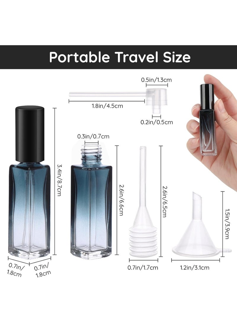 Travel Perfume Bottle Refillable, 5pcs 10ML Mini Glass Perfume Containers with Funnel and Pipette, Empty Portable Leak-proof Fragrance Bottles Spray Atomizer Pump Bottle Kit for Toiletries - Image 5