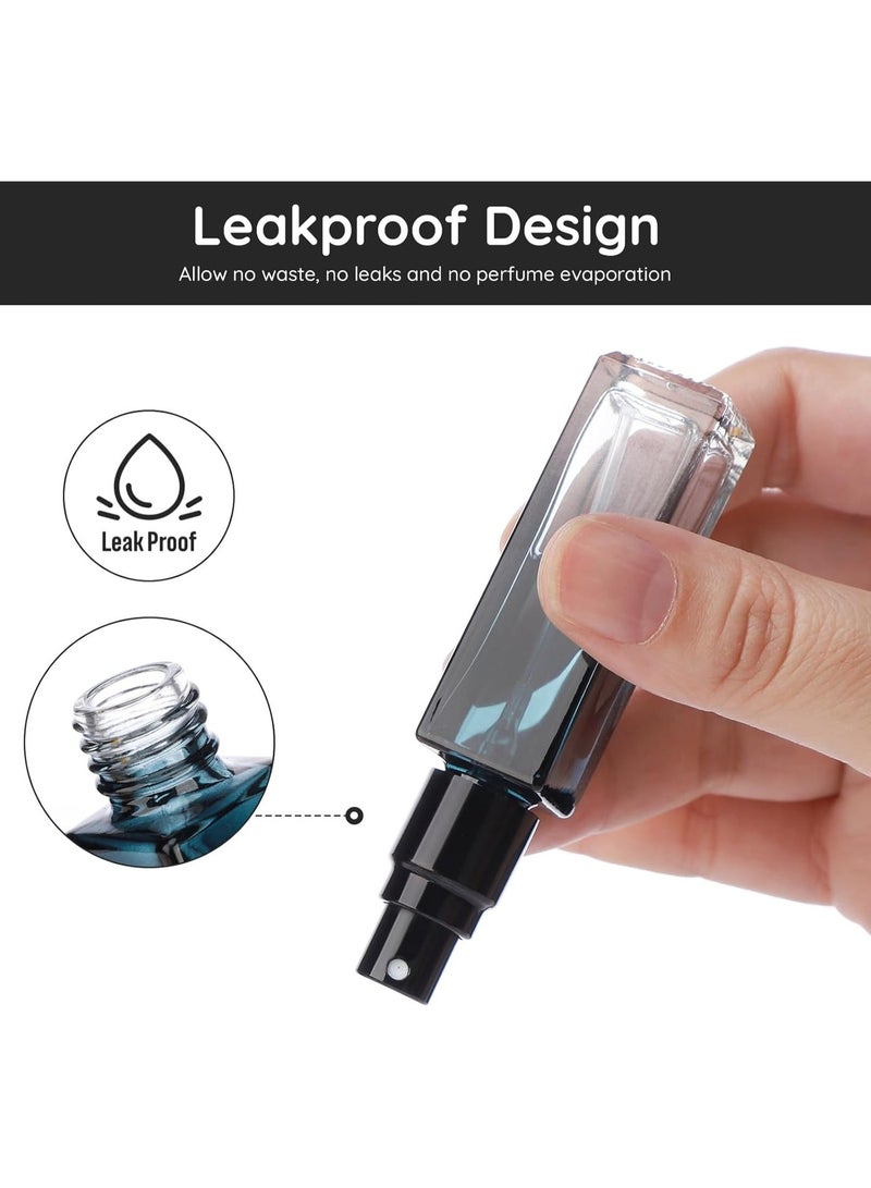 Travel Perfume Bottle Refillable, 5pcs 10ML Mini Glass Perfume Containers with Funnel and Pipette, Empty Portable Leak-proof Fragrance Bottles Spray Atomizer Pump Bottle Kit for Toiletries - Image 4