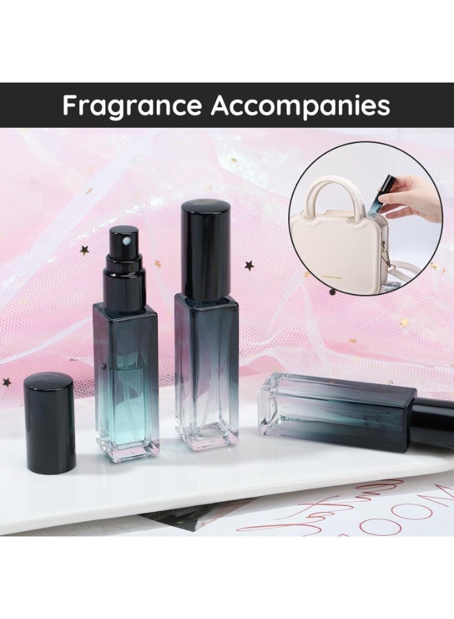 Travel Perfume Bottle Refillable, 5pcs 10ML Mini Glass Perfume Containers with Funnel and Pipette, Empty Portable Leak-proof Fragrance Bottles Spray Atomizer Pump Bottle Kit for Toiletries - Image 2