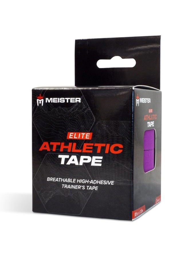 Meister Elite Athletic Tape - Breathable High-Adhesive Trainer's Tape - 2 Roll Pack - Purple - Image 4