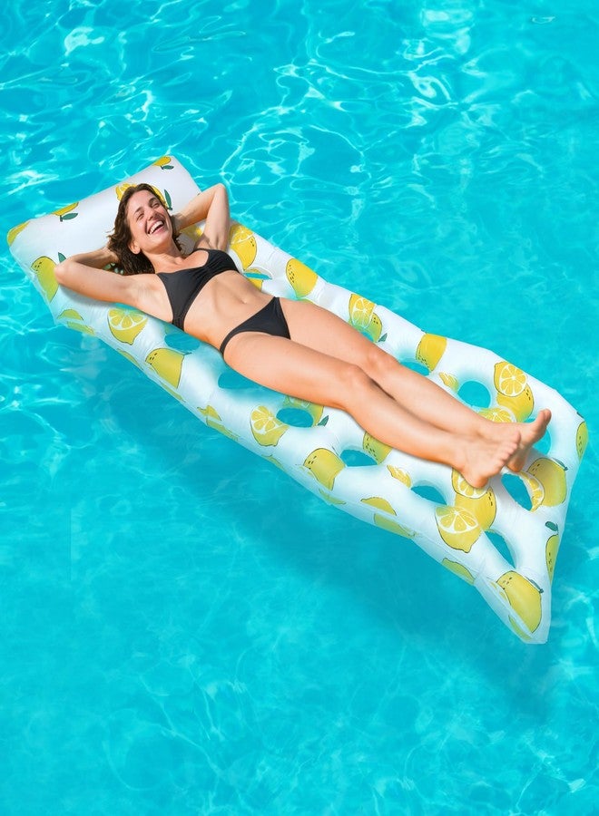 Bestrip Inflatable Pool Float, Pool Floats Raft with Headrest for Adults Floating Lounge Floaty for Beach Swimming Pool Party - Image 1