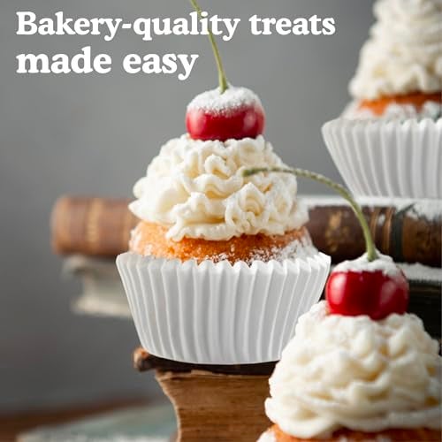 Regency Wraps Baking Cups for Cupcakes & Muffins, Jumbo (pack of 25), White - Image 4