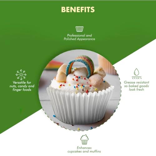 Regency Wraps Baking Cups for Cupcakes & Muffins, Jumbo (pack of 25), White - Image 3