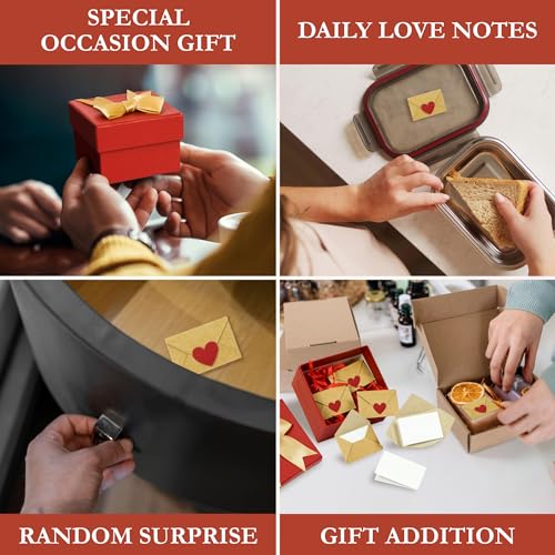Stofinity 60 Love Notes For Him Her - Anniversary Card Long Distance Relationship Gifts For Boyfriend Girlfriend, Cute Couple Gifts For Valentines, Birthday, Mini Envelope Lunch Notes For Husband Wife - Image 5