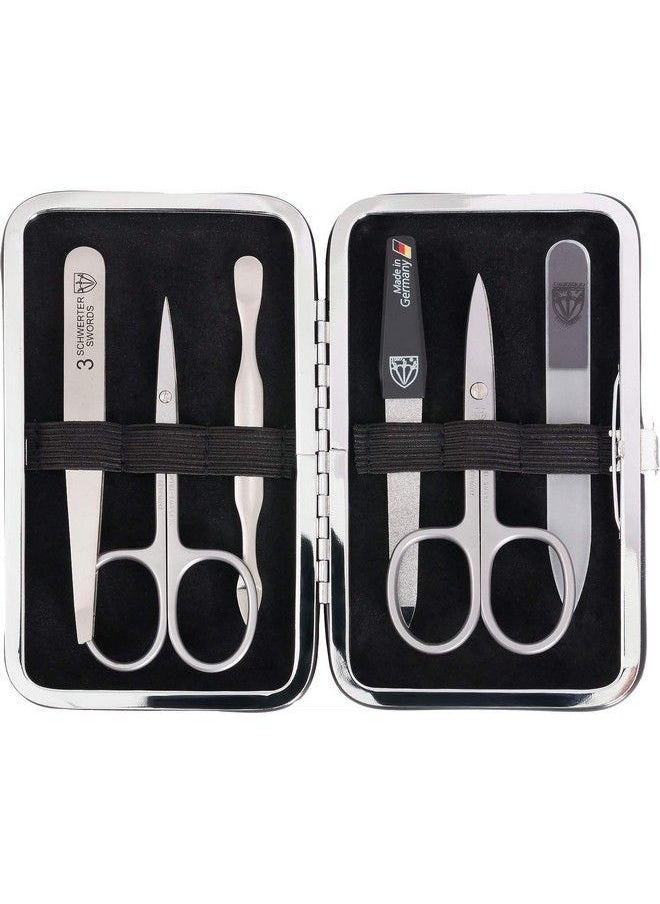 3 Swords Germany Brand Quality 6 Piece Manicure Pedicure Kit Set Stainless Steel Nail Care Tools Made In Solingen Germany (500)  - Image 1