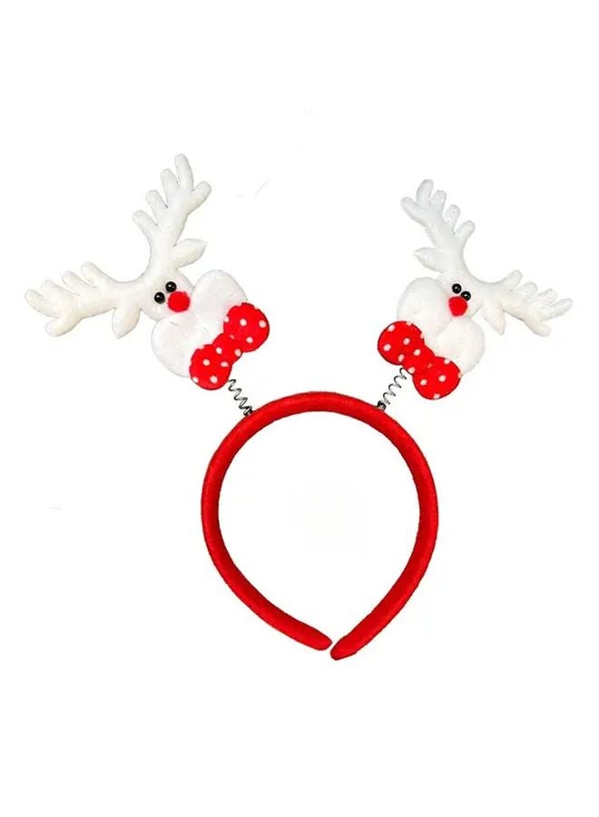 Random 7pcs Christmas Headbands Santa Snowmen Reindeer Horns Holiday Party Decorations - Image 3