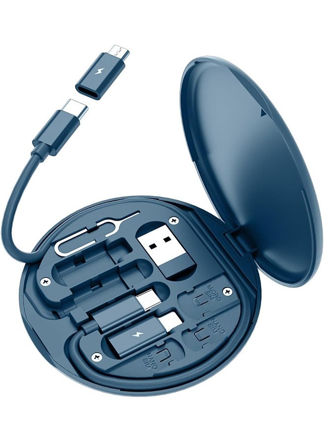 عام محول USB إلى USB-C، طقم محول كابل شحن USB C يحتوي على محولات OTG متعددة لكابل ذكر USB من النوع C/USB A/USB C/Micro USB/إضاءة، مزود بمستخرج SIM/فتحة SIM/حامل هاتف - Image 1