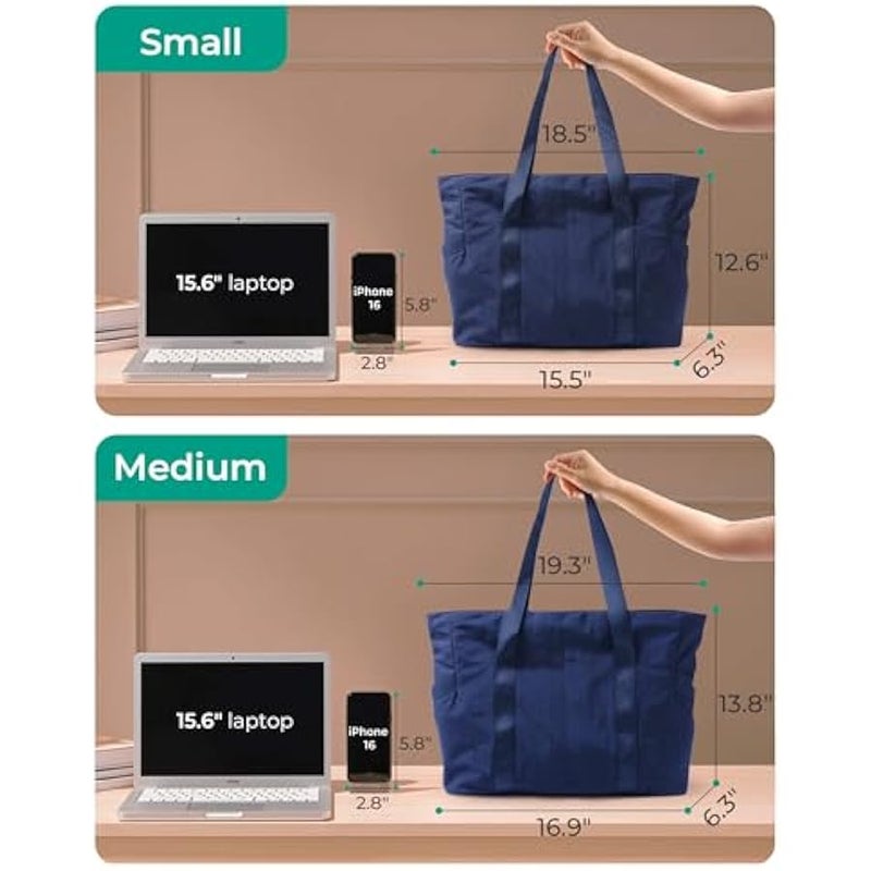 BAGSMART Large Women’s Bag with Top Handle and Buckle for Yoga Mat, Gym, Work, School - Image 4