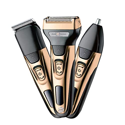 Pick Ur Needs 3 in 1 Professional Electric Hair Clipper for Men Wireless Electric Shaver Beard Nose Shaver Hair Trimmer - Image 1