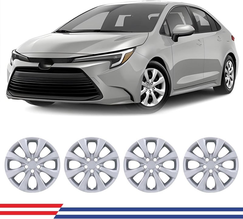 CAROXX 16'' Hubcaps for Toyota Corolla & Corolla Hybrid (2020-2025) - 4 Pack - Image 1