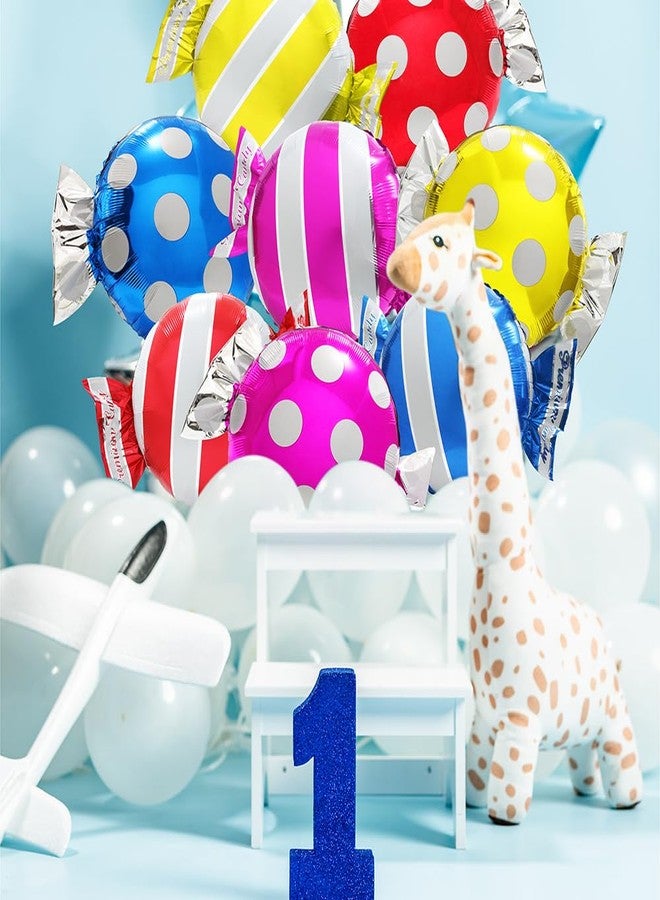 Deermon Best Red Sweet 8 Pack Candy Party Decpration Balloons, Mix 2 Design Candyland Theme Birthday Party Balloon Supplies, Christmas Baby Shower Wedding Halloween Party Decor - Image 3