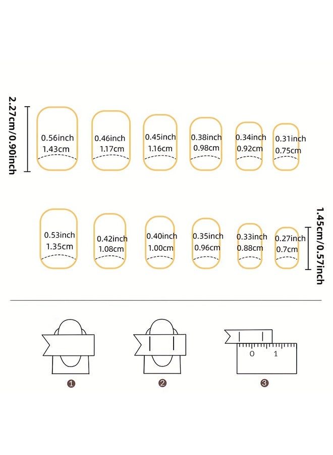 24 Pcs Press on Nails Short White Daisy Fake Nails Full Cover Stick on Nails French Acrylic Exquisite False Nails with Glue Design Nails for Women and Girls - Image 5