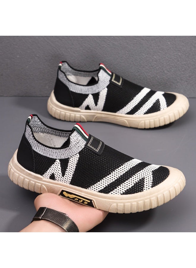 NIBEMINENT Autumn  Men's Casual Flying Mesh Breathable Cloth Shoes Sneakers Men - Image 2