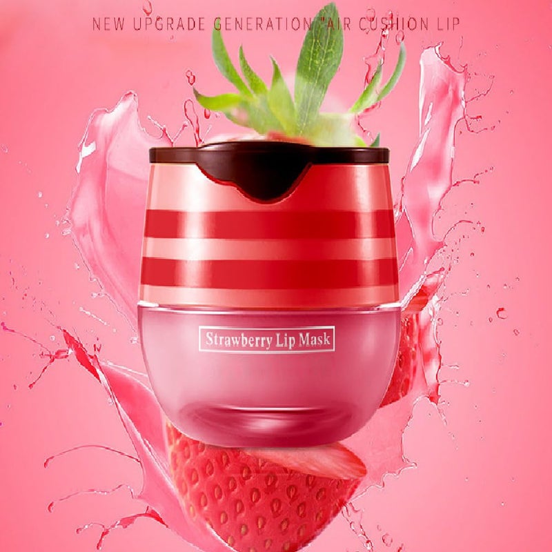 PAQIMAN 2 Pcs Bee Lip Balm Honey Pot,Honey & Strawberry Lip Mask Propolis Moisturizing Lip Balm.(Honey & Strawberry) - Image 2