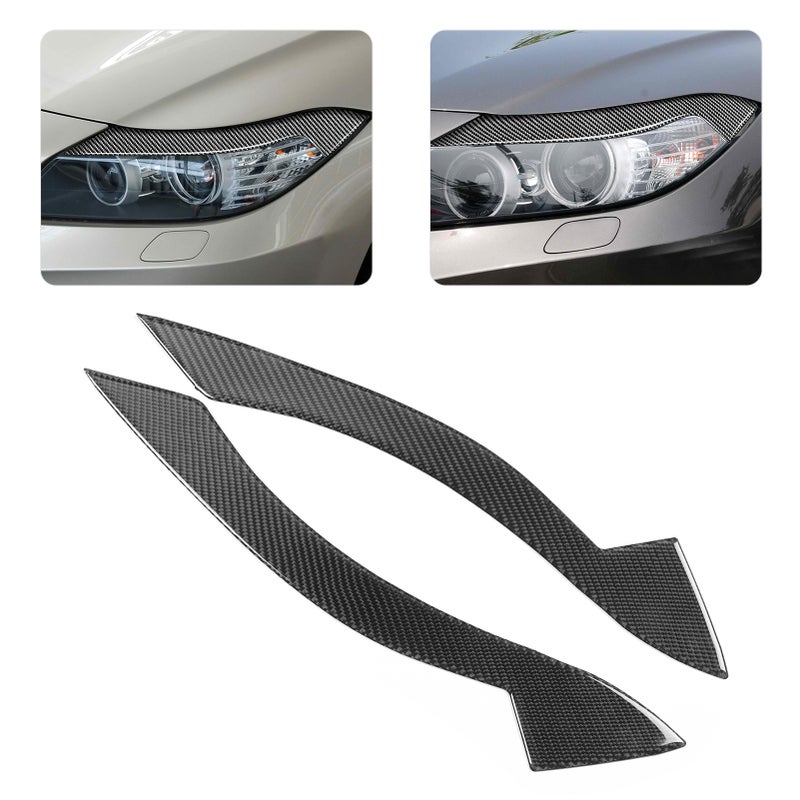Pair Carbon Fiber Headlight Eyebrow Eyelid Simple Installation Fit for Z4 E89 2009‑2015 - Image 1