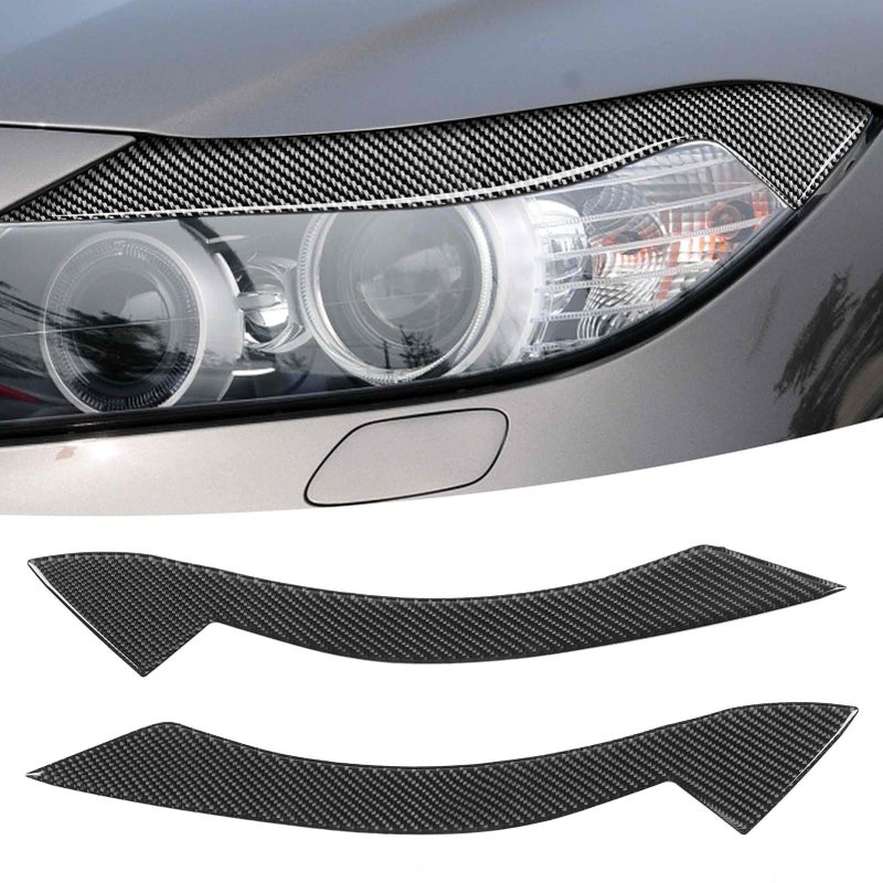Pair Carbon Fiber Headlight Eyebrow Eyelid Simple Installation Fit for Z4 E89 2009‑2015 - Image 4