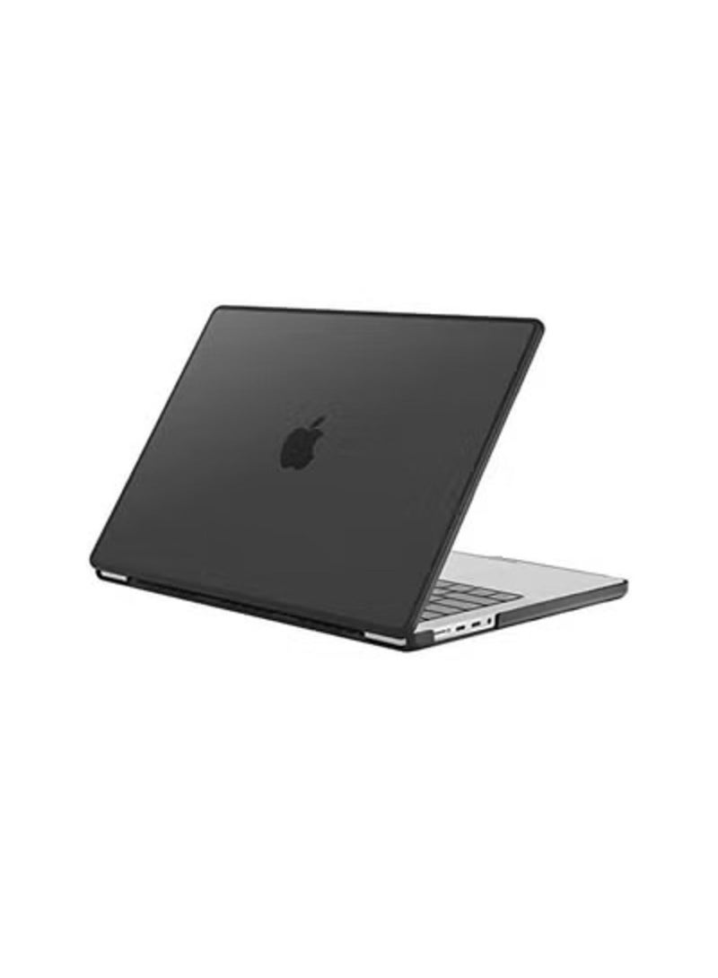 موسيسو حافظة ماك بوك برو 16 بوصة إصدار 2023/2021 A2780 / A2485، حافظة صلبة شفافة غير لامعة ومضادة للصدمات لجهاز ماك بوك برو مع شريحة M2 M1 Pro/Max وTouch ID - أسود - Image 1