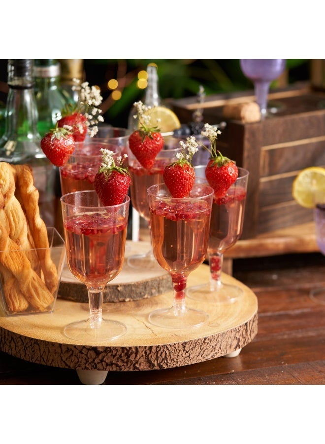 BOAO Plastic Wine Glasses - 50 Count Unbreakable & Lightweight Outdoor Wine Cups for Parties, Weddings, and Everyday Use - BPA-Free and Reusable for Eco-Friendly Enjoyment(Clear) - Image 5