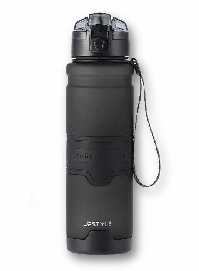 UPSTYLE Sports Water Bottle 1L with Leak Proof Flip Top Lid BPA Free Tritan Reusable Plastic for Gym and Outdoor - Image 1