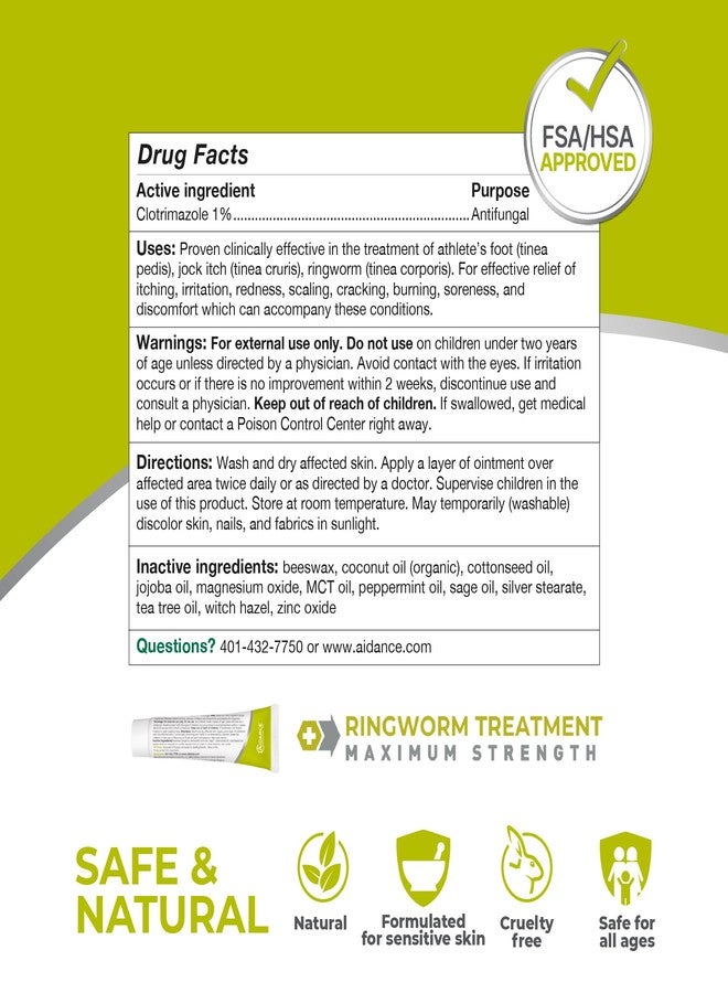 terrasil Ringworm Treatment for Humans - Antifungal Cream for Adults & Kids, Clinically Proven 1% Clotrimazole Cream, Treats Most Ringworm Infections, Soothing Relief of Itchy Skin (0.5oz) - Image 5