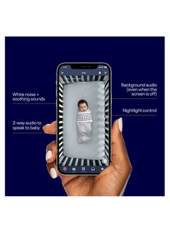 Nanit Pro Smart Baby Monitor And Wall Mount – Wi - Fi Hd Video Camera, Sleep Coach And Breathing Motion Tracker, 2 - Way Audio, Sound And Motion Alerts, Nightlight And Night Vision, Includes Breathing Band  - Image 3