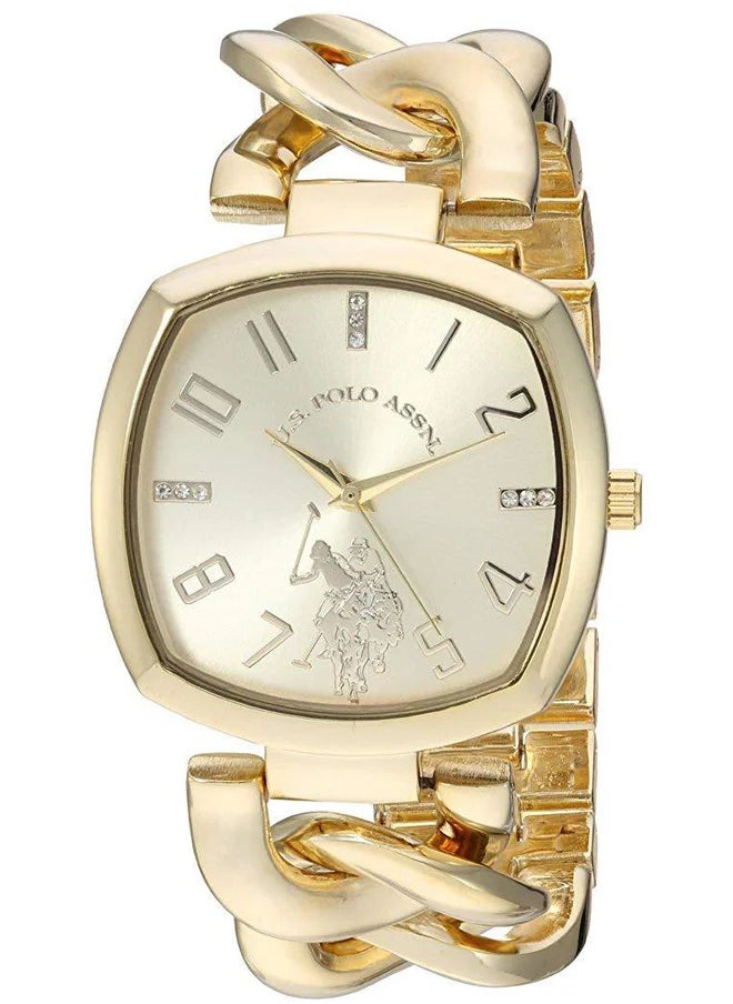 U.S. Polo Assn. ساعة كوارتز انالوج للنساء بحزام معدني USC40250  - Image 1