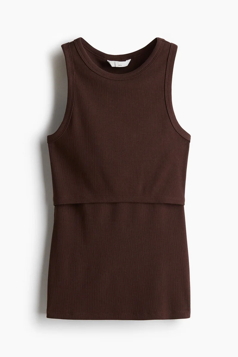 H&M MAMA Ribbed nursing vest top